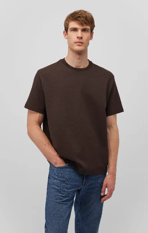 SHORT SLEEVE CREW NECK T-SHIRT IN CHOCOLATE TORTE Dynamic Men's Glow