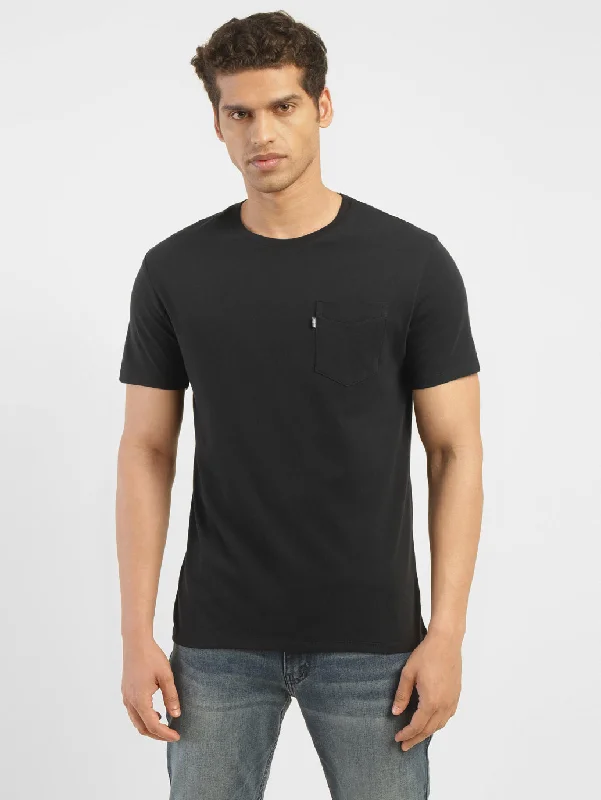 Men's Solid Slim Fit T-Shirt Luxurious Men's High