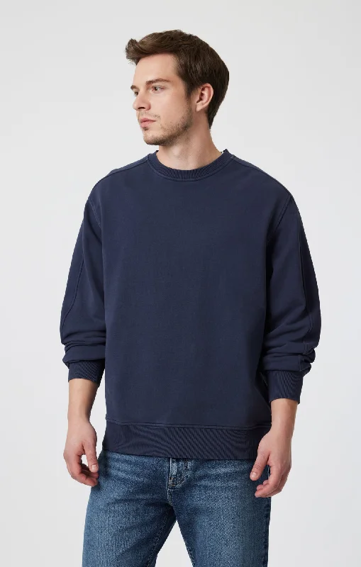 SWEATSHIRT IN COLLEGIATE BLUE Cclassic Men's Tweed