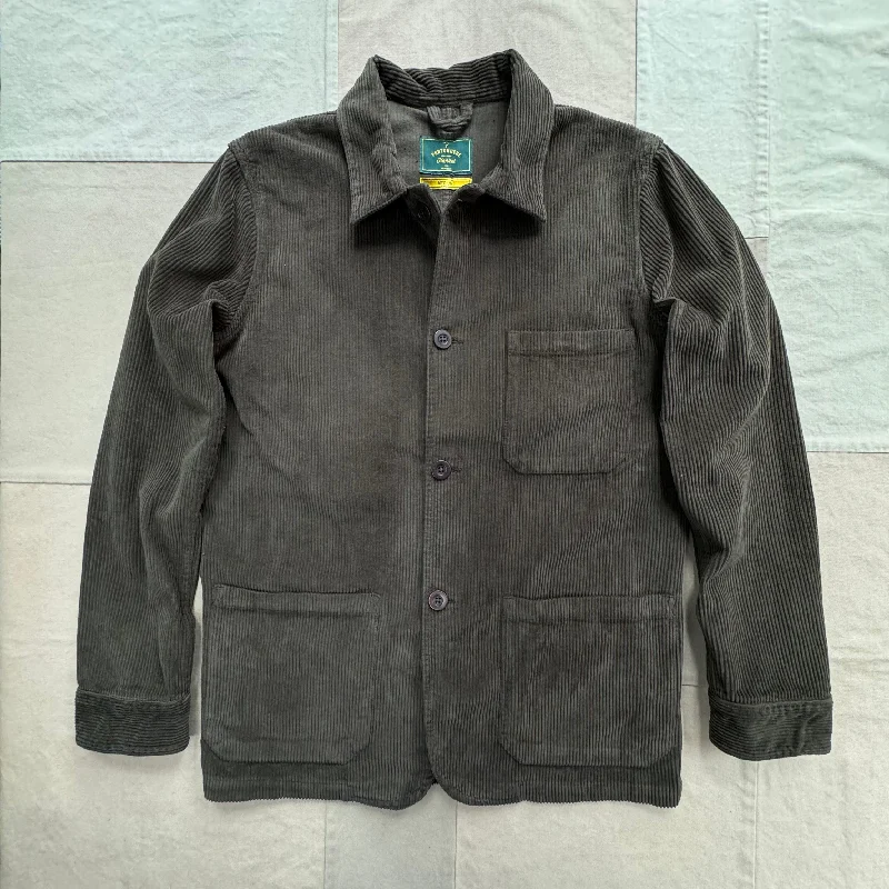 Labura Corduroy Overshirt, Olive Unique Men's Upcycled