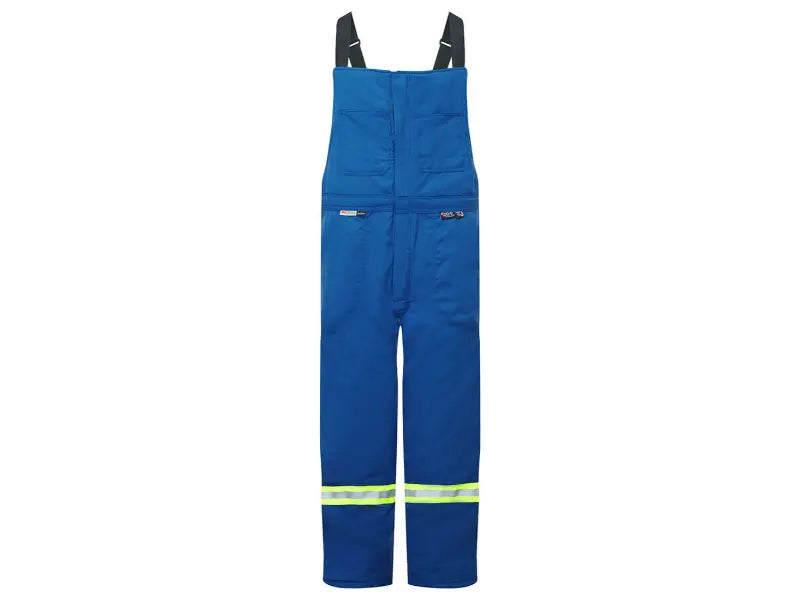 Portwest® Westex DH Antistat Flame Resistant Two-way Zipper Insulated Bib Pants - Royal Blue - IDHS225 Confident Men's High