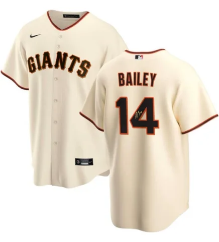 Patrick Bailey Autographed Replica Cream San Francisco Giants Jersey Refined Men's Hand