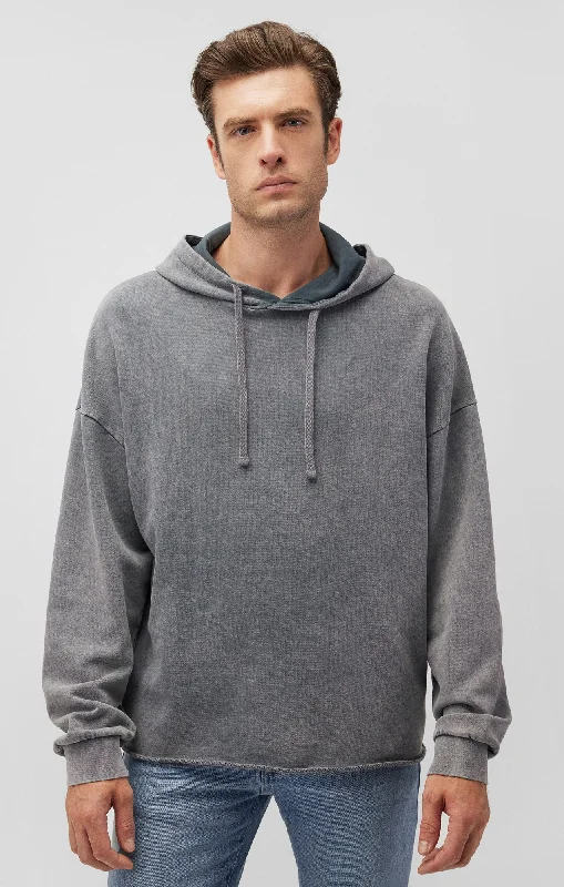 RAW EDGE HOODIE IN MONUMENT Casual Men's Short