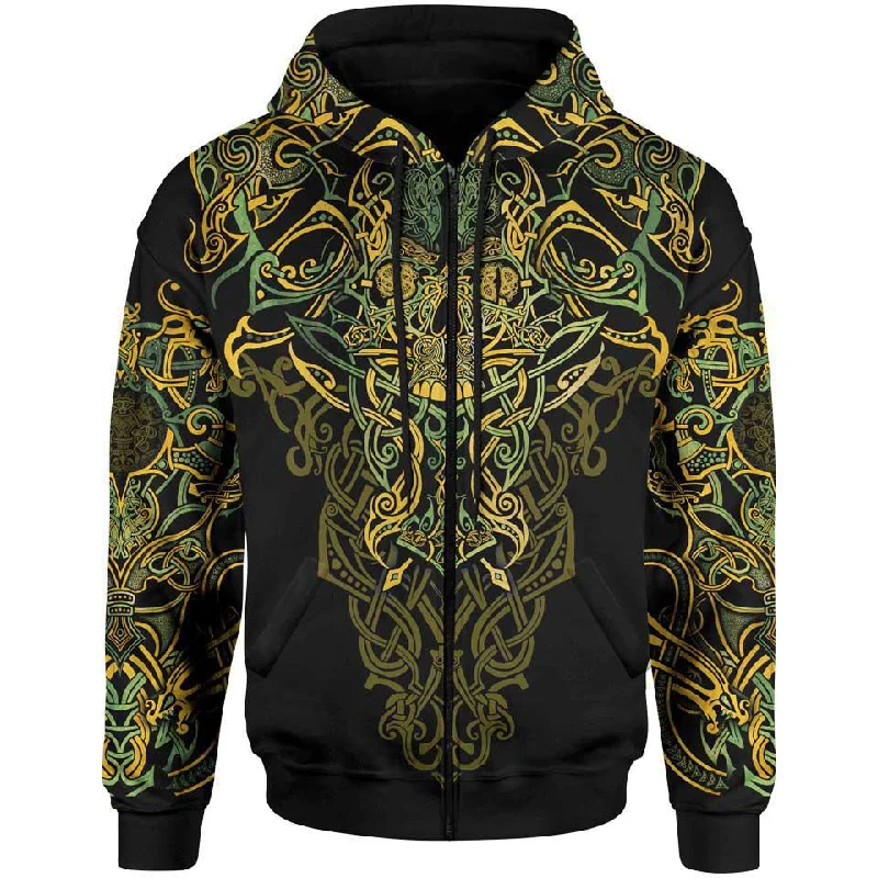 Nidhogg Zip Hoodie Trendy Men's Scandinavian