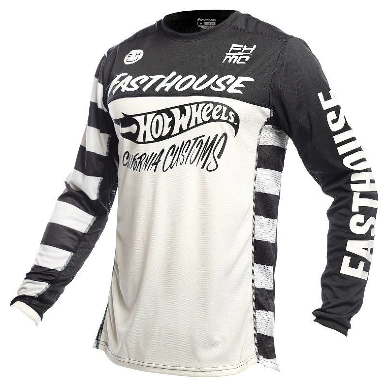 Hot Wheels Grindhouse Jersey - White/Black Classic Men's Pin