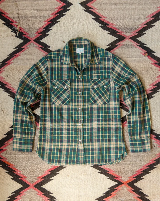 Washed Flannel Pearlsnap Shirt - Wisconsin White Pine Adventure