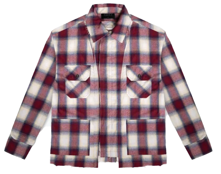 RICHIE LE VINTAGE FLANNEL SHIRT RED - RLC23-048 Artistic Men's Hand