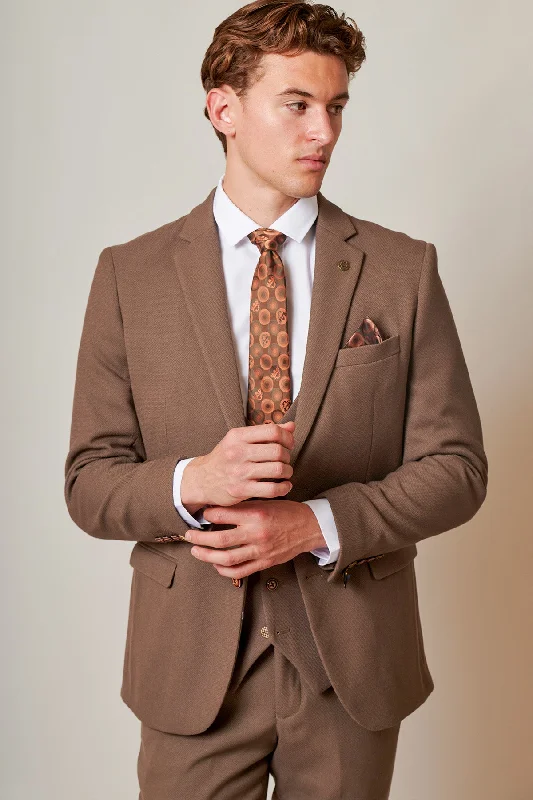 HM5 - Tan Tailored Blazer Earthy Men's Hemp