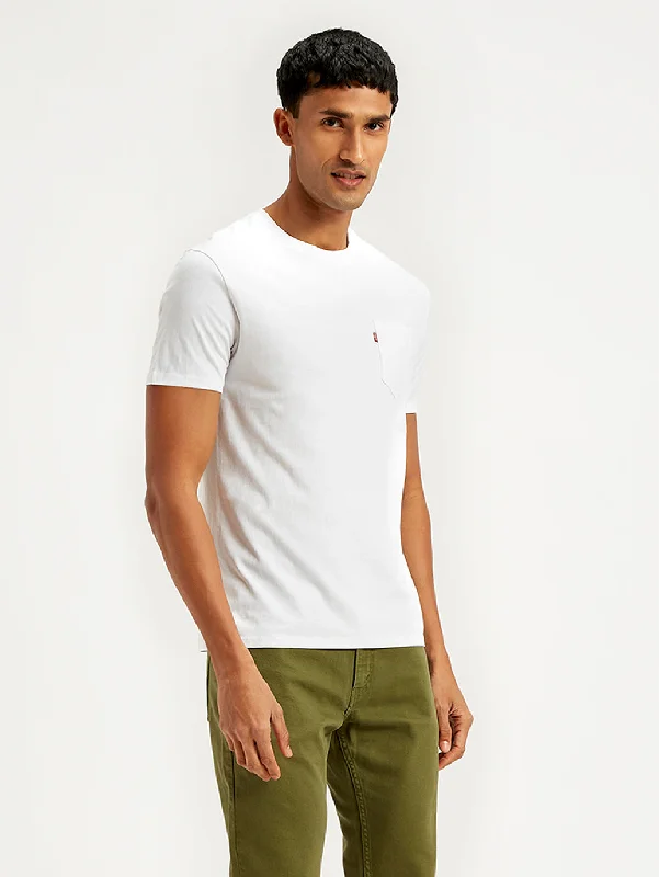 Men's Solid Slim Fit T-Shirt British Gentleman Style