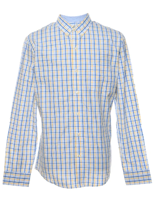 Izod Checked Shirt - L Earthy Men's Hemp