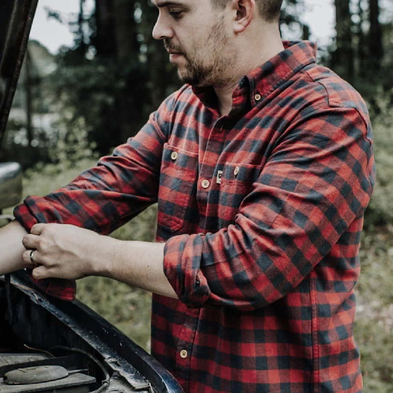 Waxhaw Buffalo Plaid Flannel | Red Range Preppy Men's College