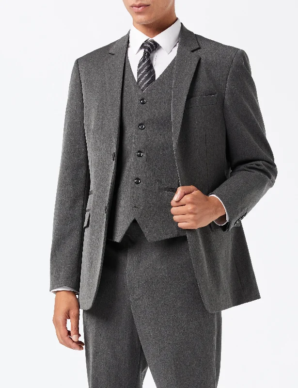 JROSS - CHARCOAL FORMAL JACKET & WAISTCOAT Sporty Men's Tennis