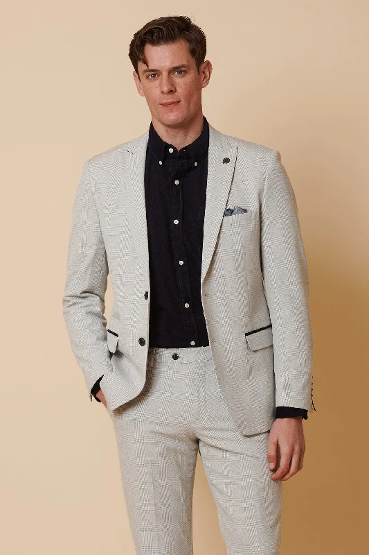 BROMLEY - Stone Check Blazer Refined Men's Hand