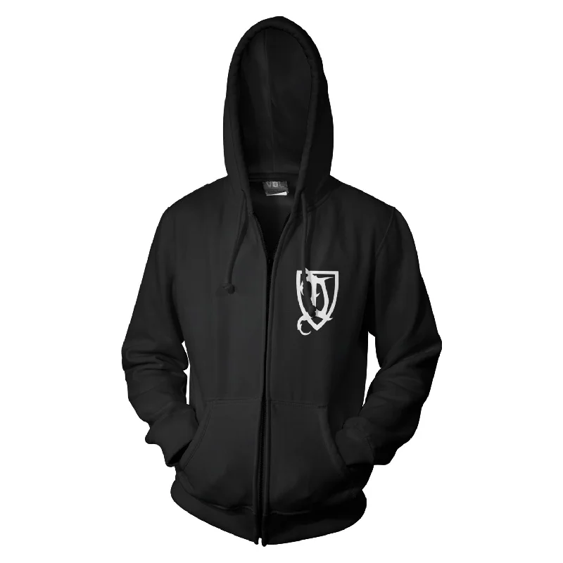 Deeds of Flesh "D Symbol" Zip Hoodie Unique Men's Patch