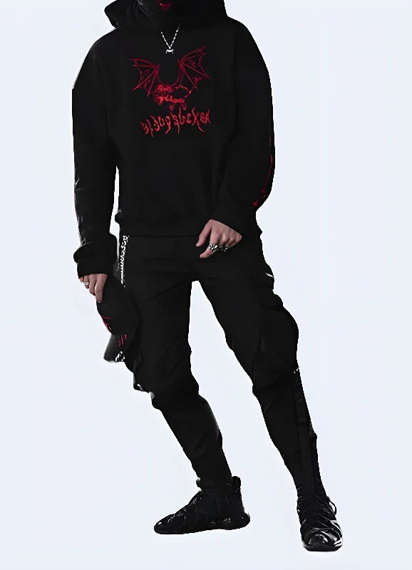 Street Goth Hoodie Artistic Men's Avant