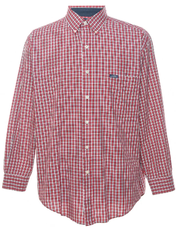 Chaps Checked Red & White Shirt - L Artistic Men's Hand