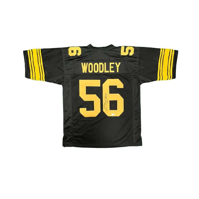 LaMarr Woodley Signed Custom Alternate Football Jersey Classic Men's Pin