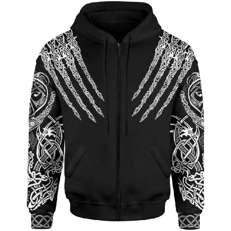 Berserker Zip Hoodie Trendy Men's Oversized