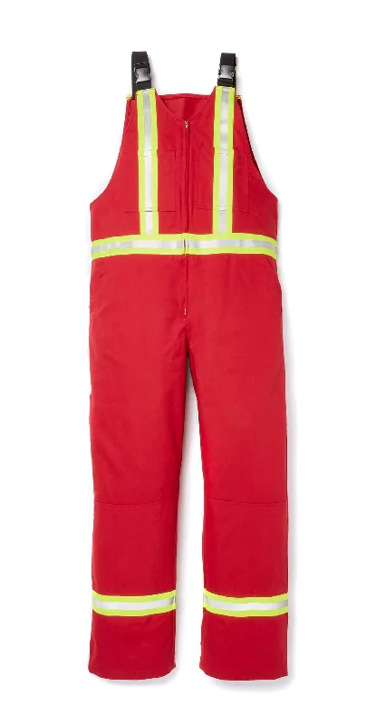 Rasco FR Red Light Weight Bib Overalls w/ 2'' CSA Reflective FR2505RD Sophisticated Men's 