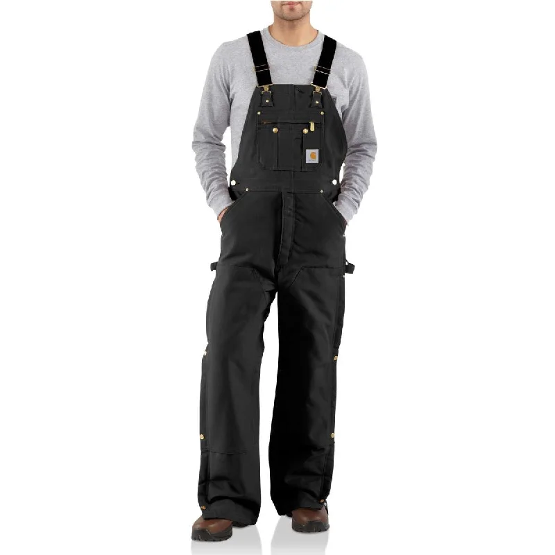 R41 - Loose Fit Firm Duck Insulated Bib Overall Unique Men's Upcycled