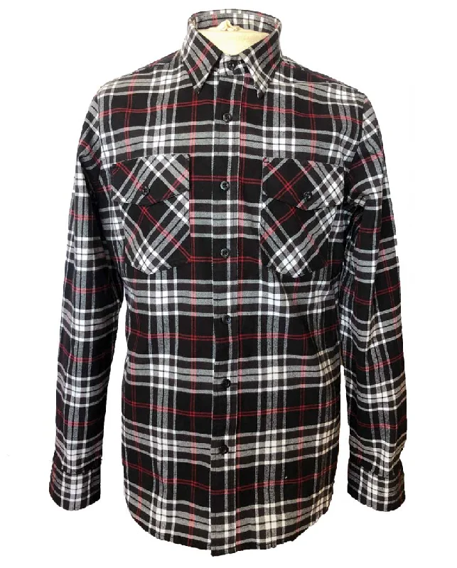 MCEVVO Heavy Weight Flannel Shirt Youthful Men's Pop