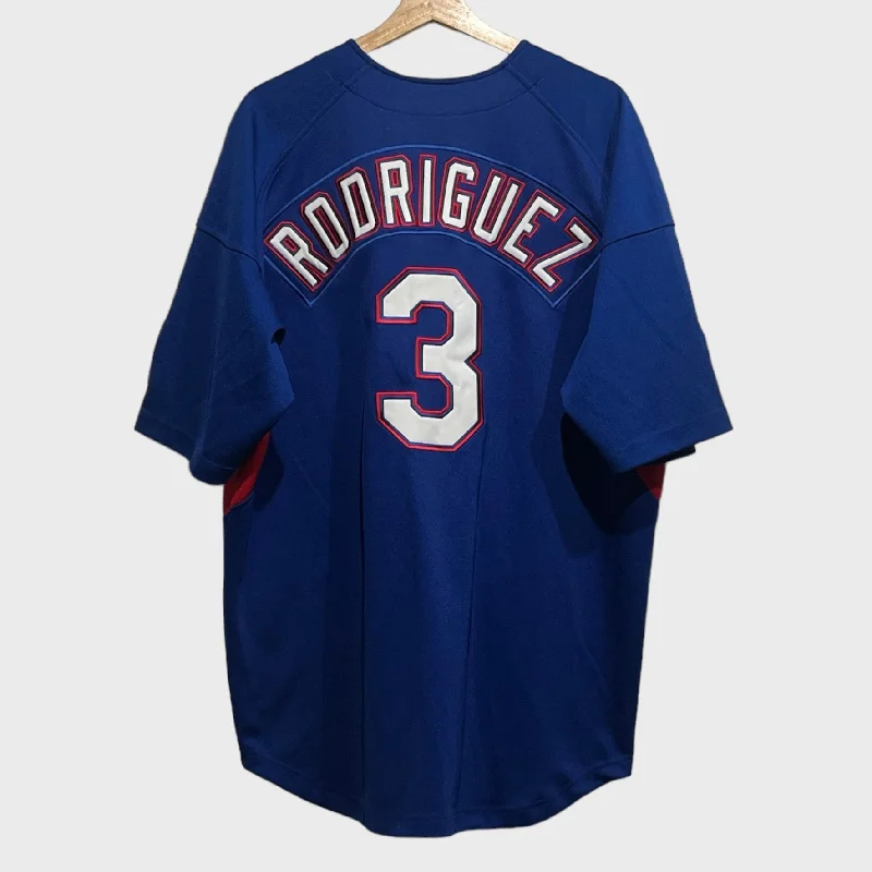 Vintage Alex Rodriguez Texas Rangers Jersey L Athletic Men's High