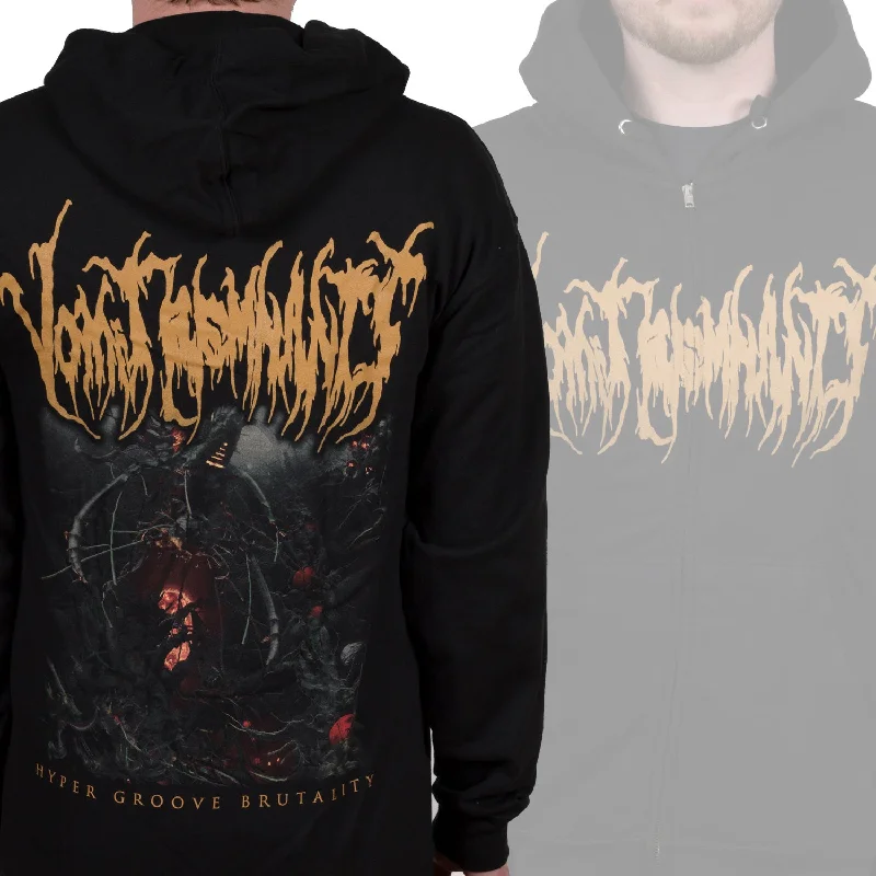 Vomit Remnants "Hyper Groove Brutality" Zip Hoodie Casual Men's Loose