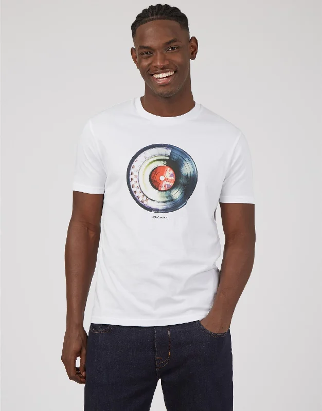 Ben Sherman Splice Target Tee White Refined Men's European