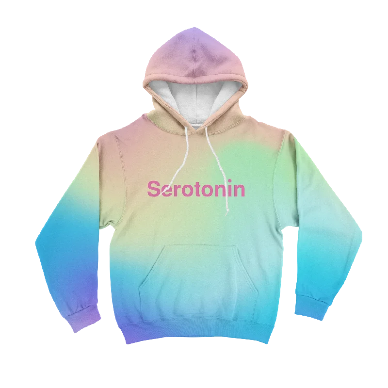 Serotonin All Over Print Unisex Hoodie Cool Men's Skate