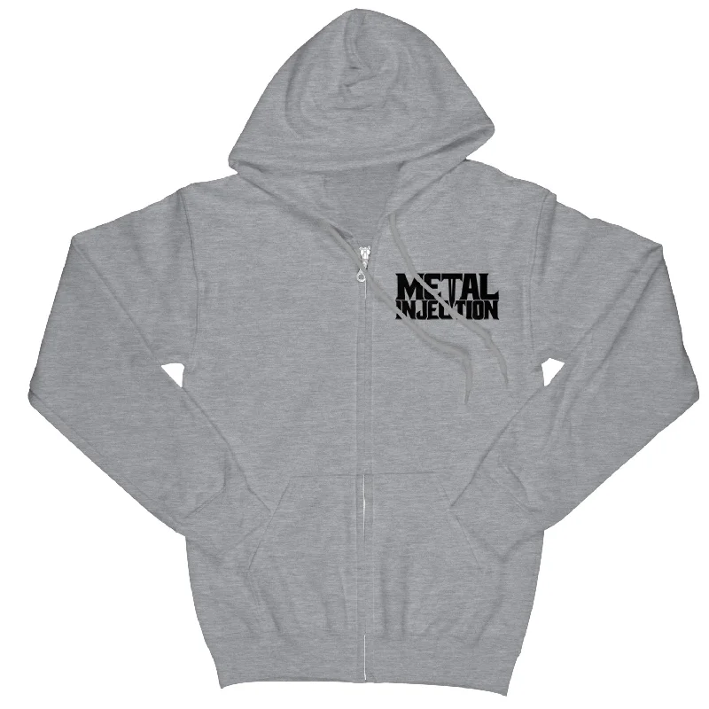 Metal Injection "Classic Logo" Zip Hoodie Casual Men's Japanese 