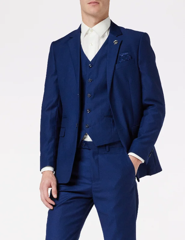 JROSS - NAVY FORMAL JACKET & WAISTCOAT Hip Men's Retro