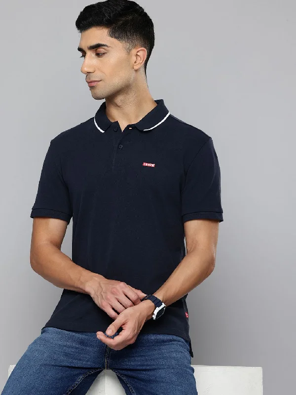 Men's Solid Polo T-Shirt Practical Men's Quick