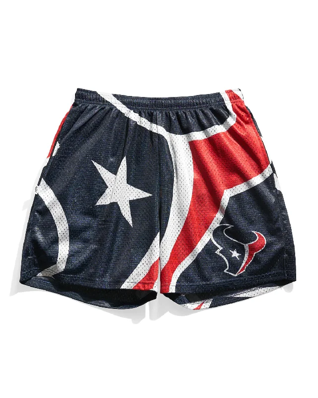 Houston Texans Big Logo Retro Shorts Youthful Men's Anime