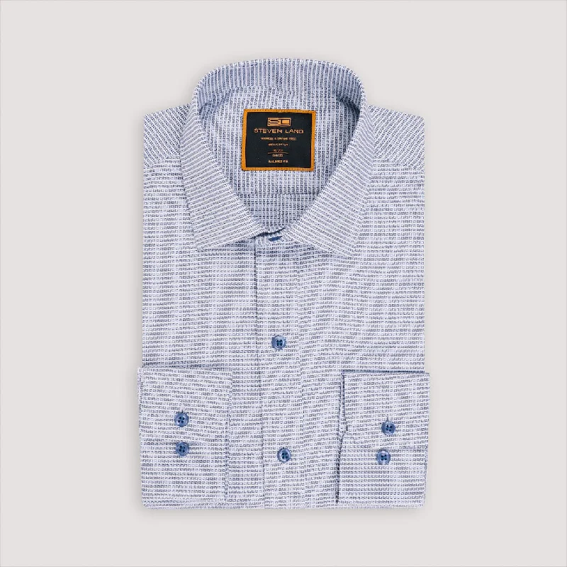 The Jet-Setter Dress Shirt | Classic Collar | Rounded Barrel Cuff | 100% Cotton Street