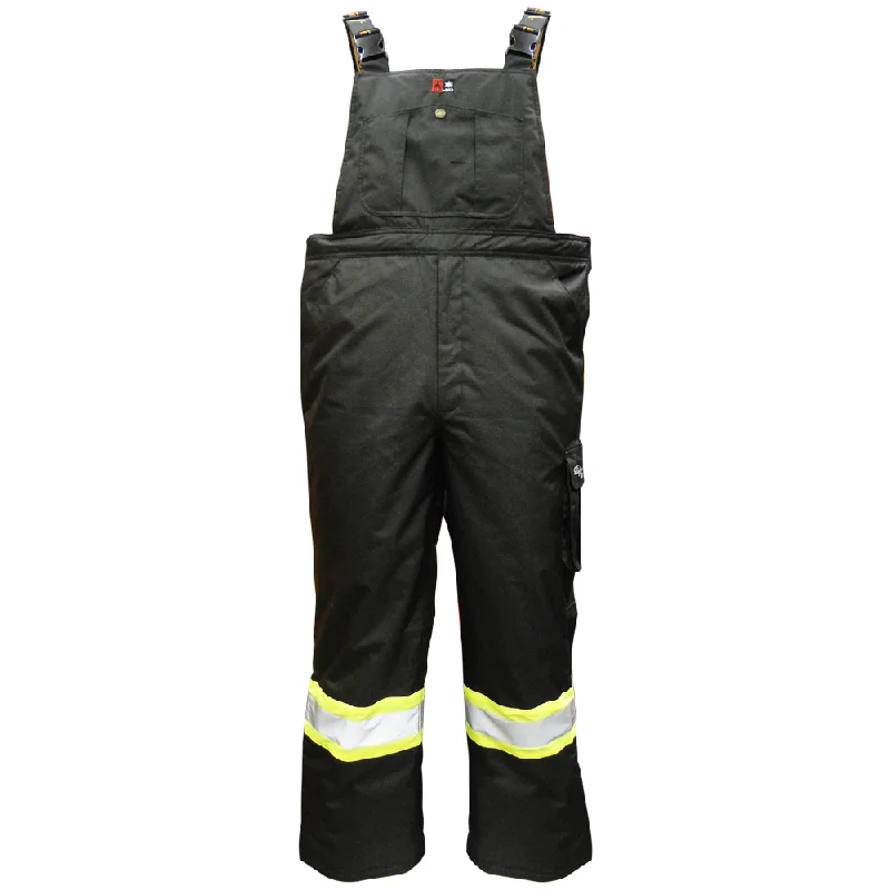 Viking Professional Black Freezer Insulated Journeyman Rip-Stop FR Overalls 3957FRP Traditional Men's Wool