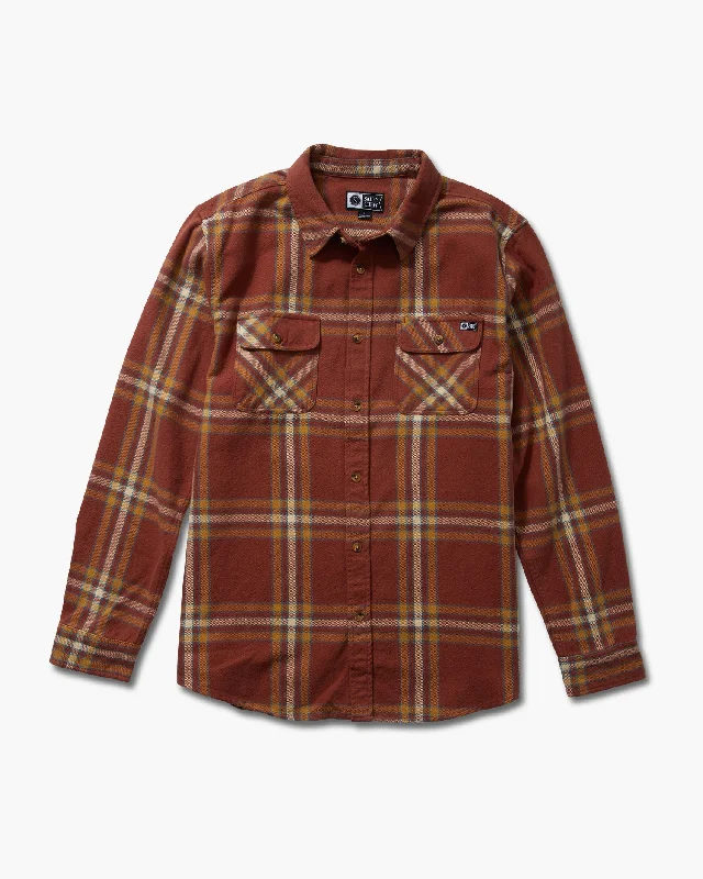 Landfall Flannel - Brick Red Unique Men's Patch