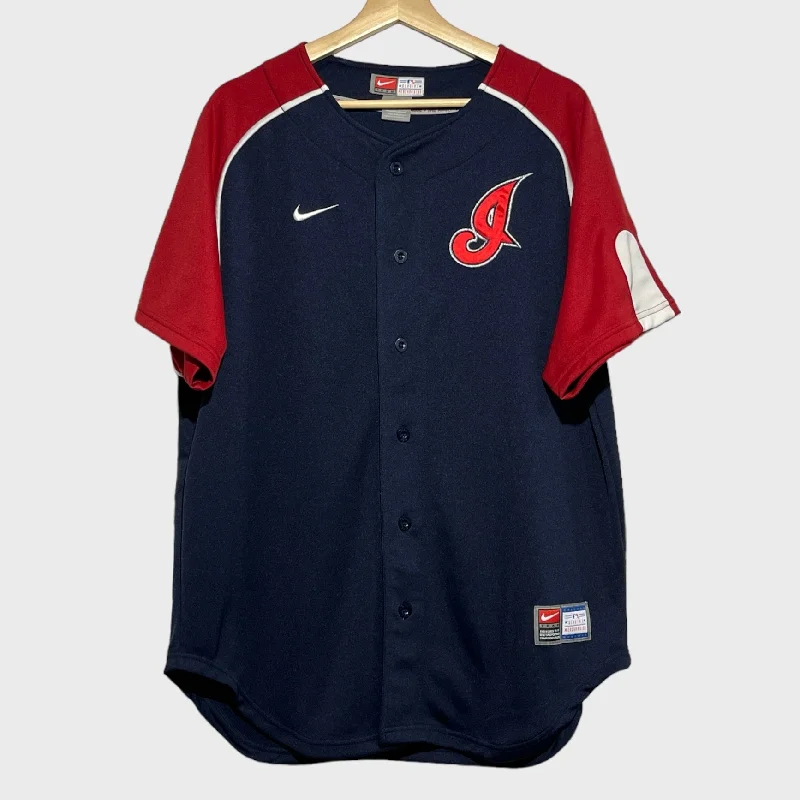 Vintage Cleveland Indians Jersey L Sharp Men's Italian