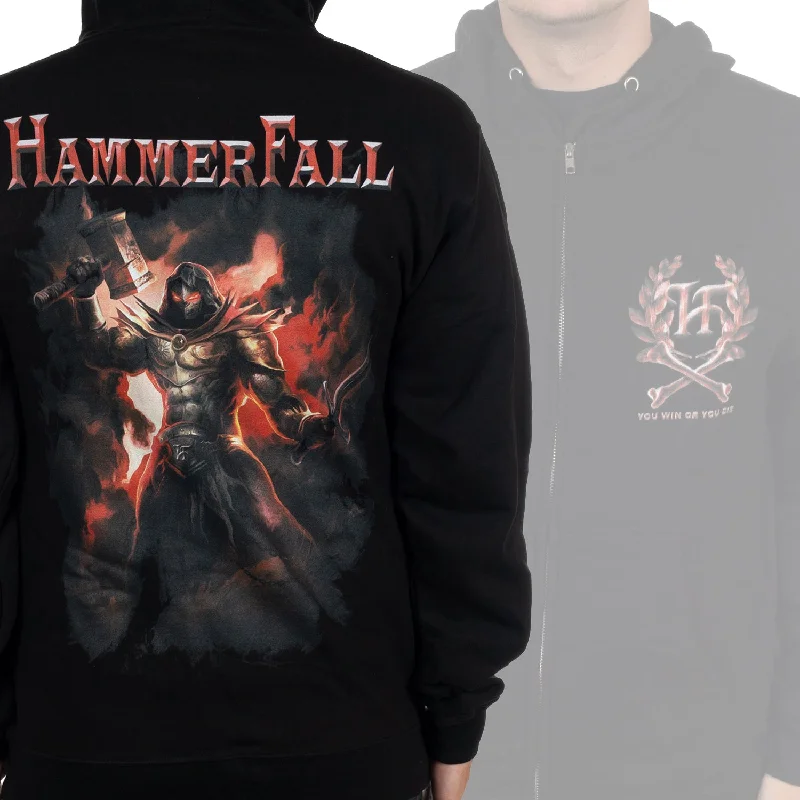 Hammerfall "Win or Die" Zip Hoodie Bold Men's Statement