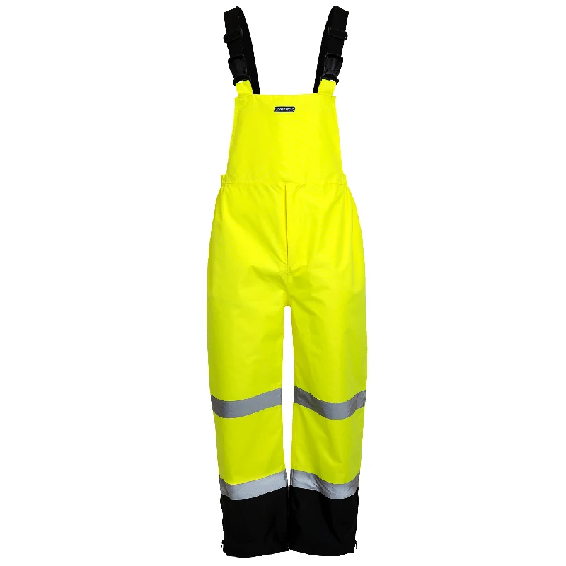 High Visibility Waterproof Safety Overall Pants with Reflective Stripes Athletic Men's Compression