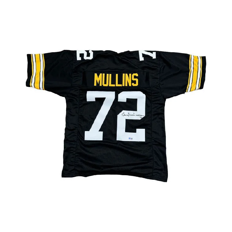 Gerry Mullins Signed Custom Black Football Jersey Gym