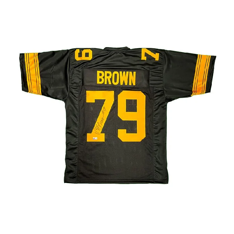 Larry Brown Signed Custom Alternate Football Jersey Modern Men's 