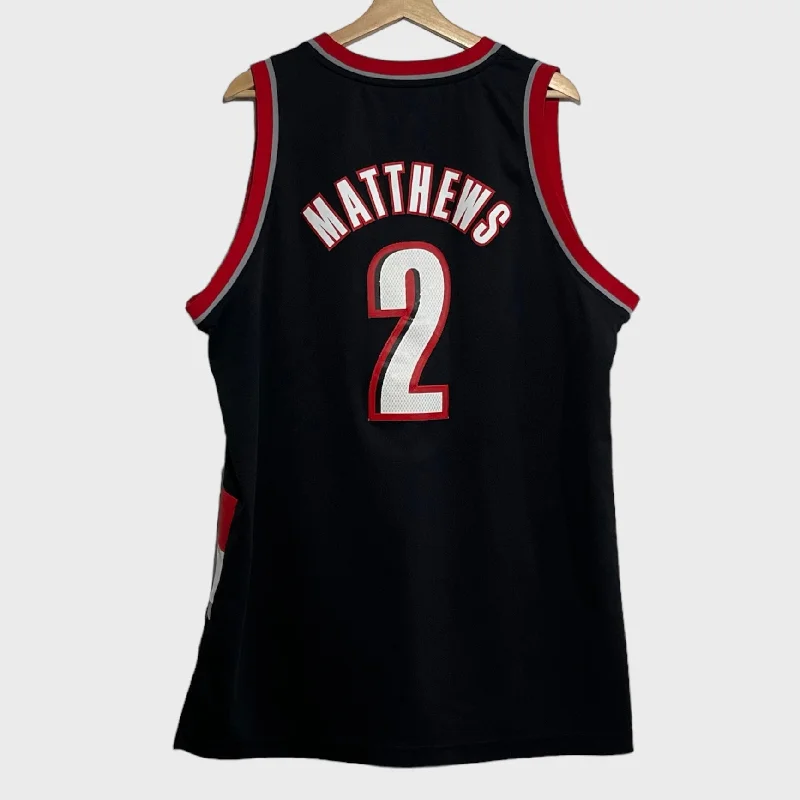 Wesley Matthews Portland Trail Blazers Jersey XL Stylish Men's Neon