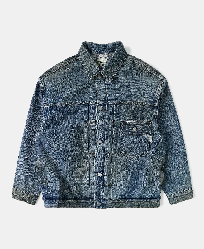 Type 1 Washed Denim Jacket - Repaired Edition Laid