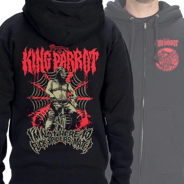 King Parrot "Spiders" Zip Hoodie Masculine Men's Thick