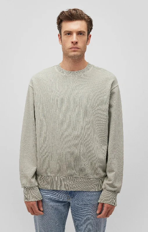 CREW NECK SWEATSHIRT IN ABBEY STONE Bold Men's Statement