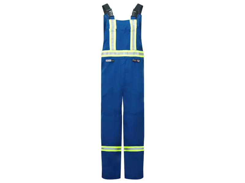 Portwest® Westex DH Antistatic Flame Resistant Reflective Trim  Bib Pants - X Back - Royal Blue - IDHS122 Relaxed Men's Beach