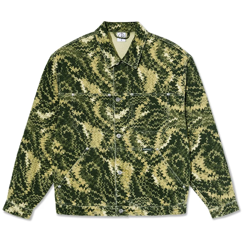 Polar Skate Co. Patrik Jacket Green Camo Lumberjack