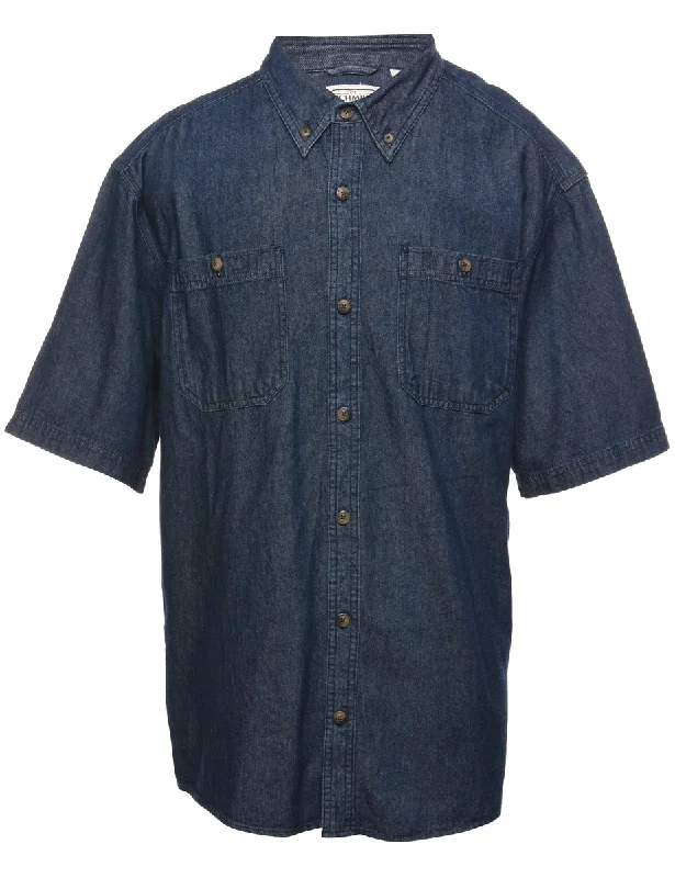 Dark Wash Denim Shirt - L Traditional Men's Country