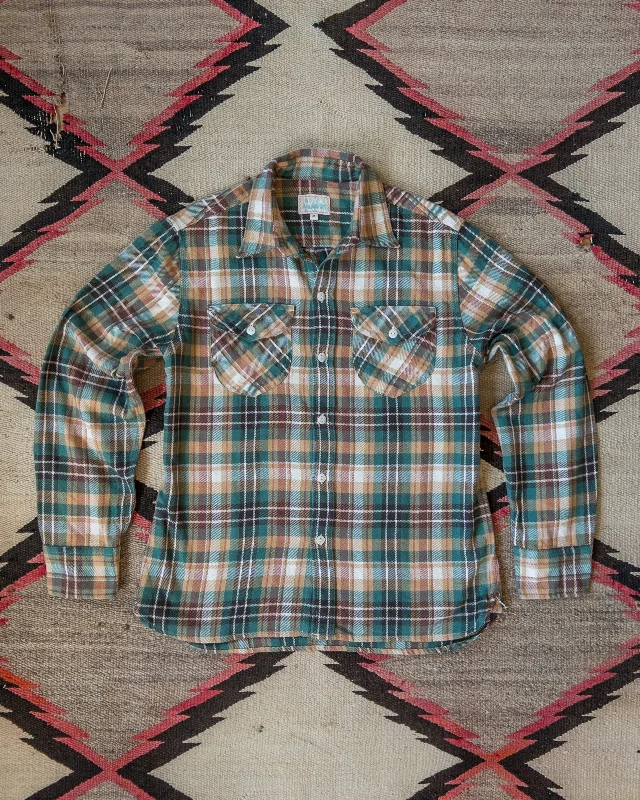 Washed Flannel Workshirt - Logger Plaid Streetwear Style