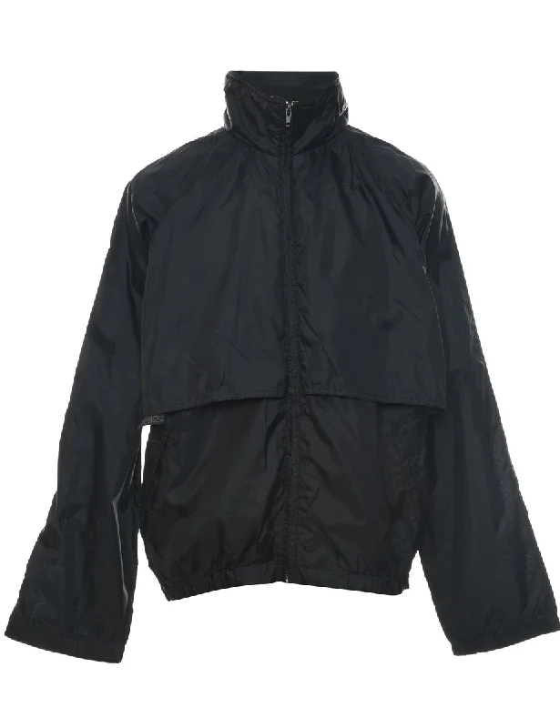 Black Nylon Jacket - M Monochromatic All